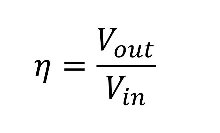 معادله راندمان رگولاتور خطی 