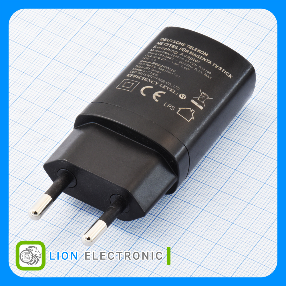 منبع تغذیه سوئیچینگ Wall-Mounted USB 5V 1.5A