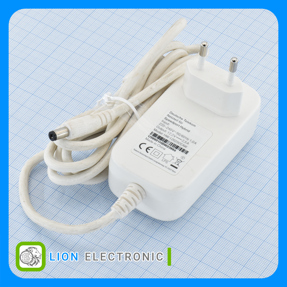 منبع تغذیه Wall-Mounted 12V 2.5A