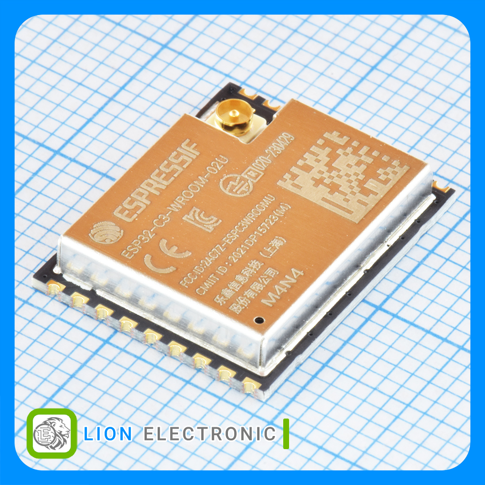 ماژول وای فای و بلوتوث ESP32-C3-WROOM-02U-N4
