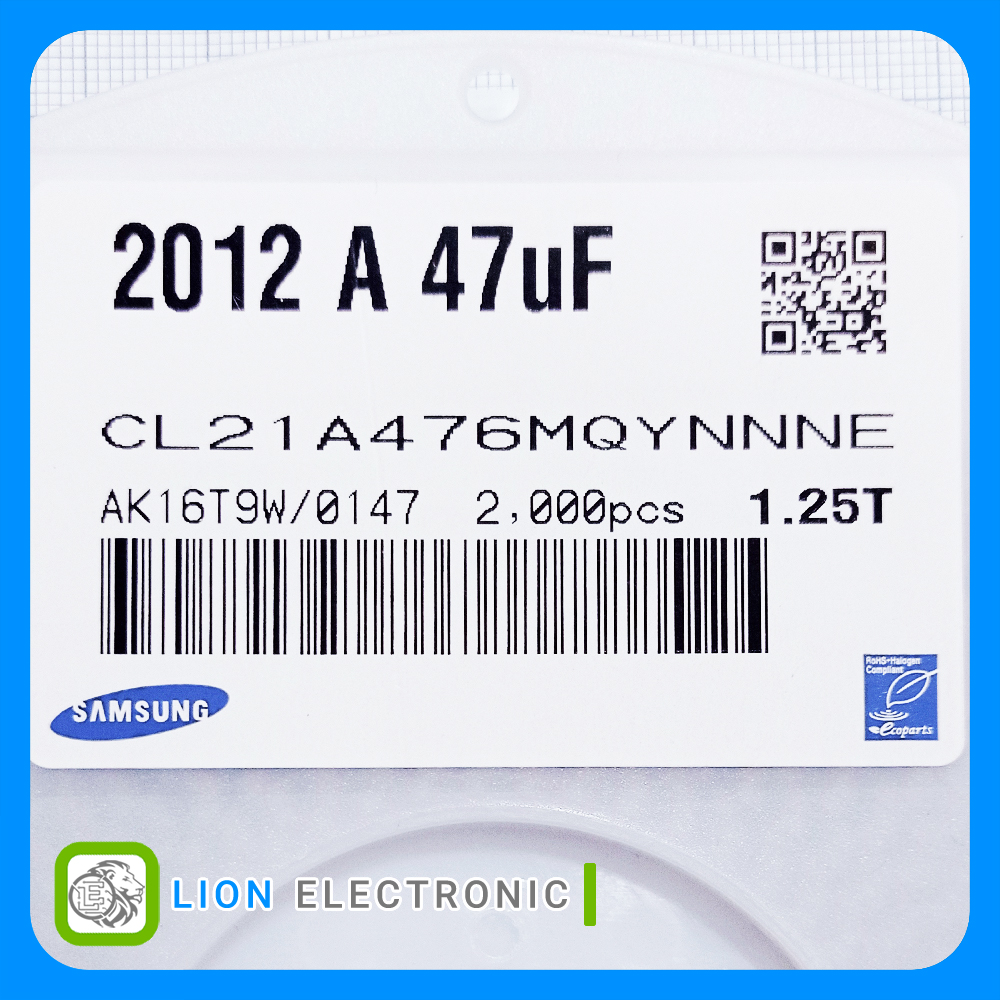 CAP 0805 47uF 6.3V 20%