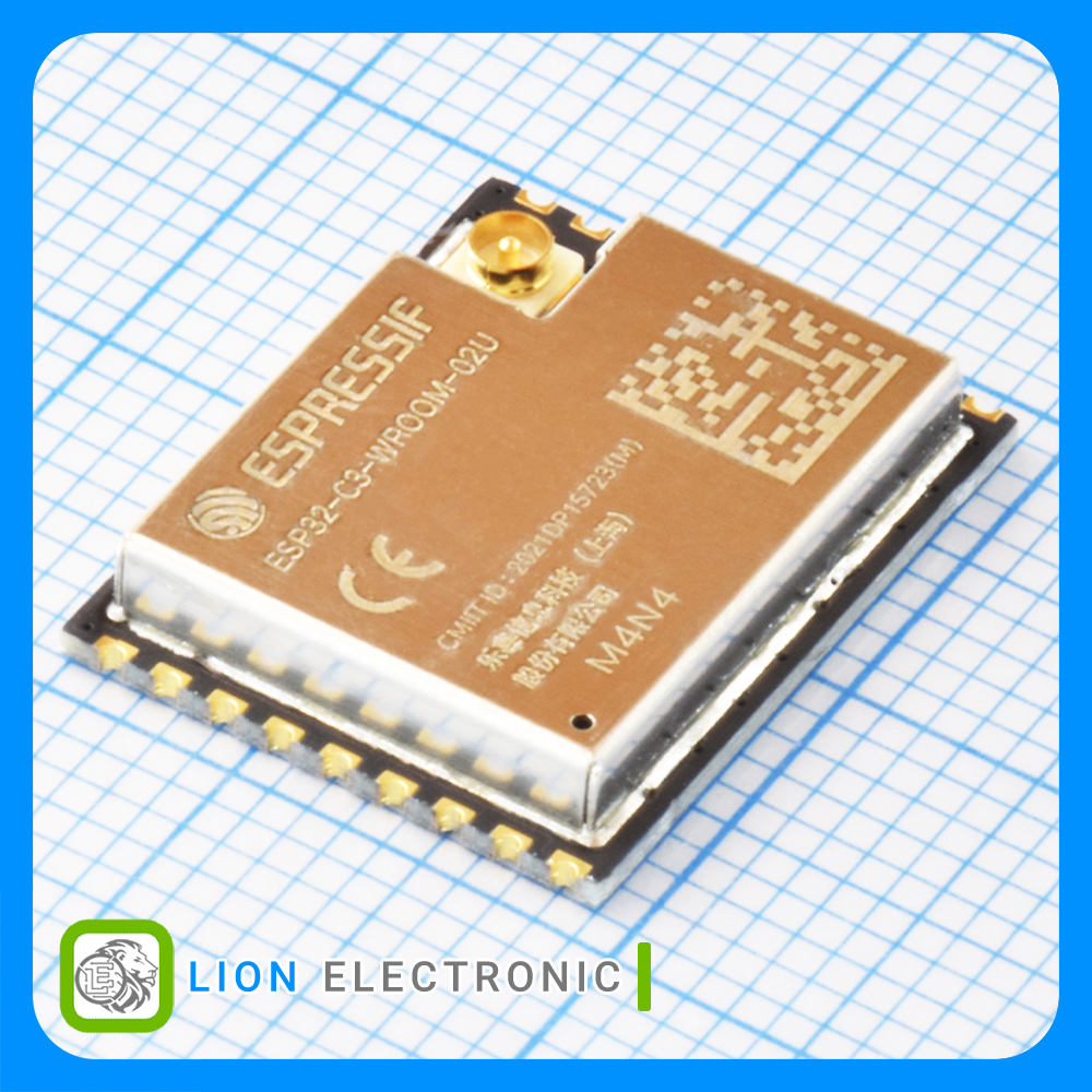 ماژول وای فای و بلوتوث ESP32-C3-WROOM-02U-N4