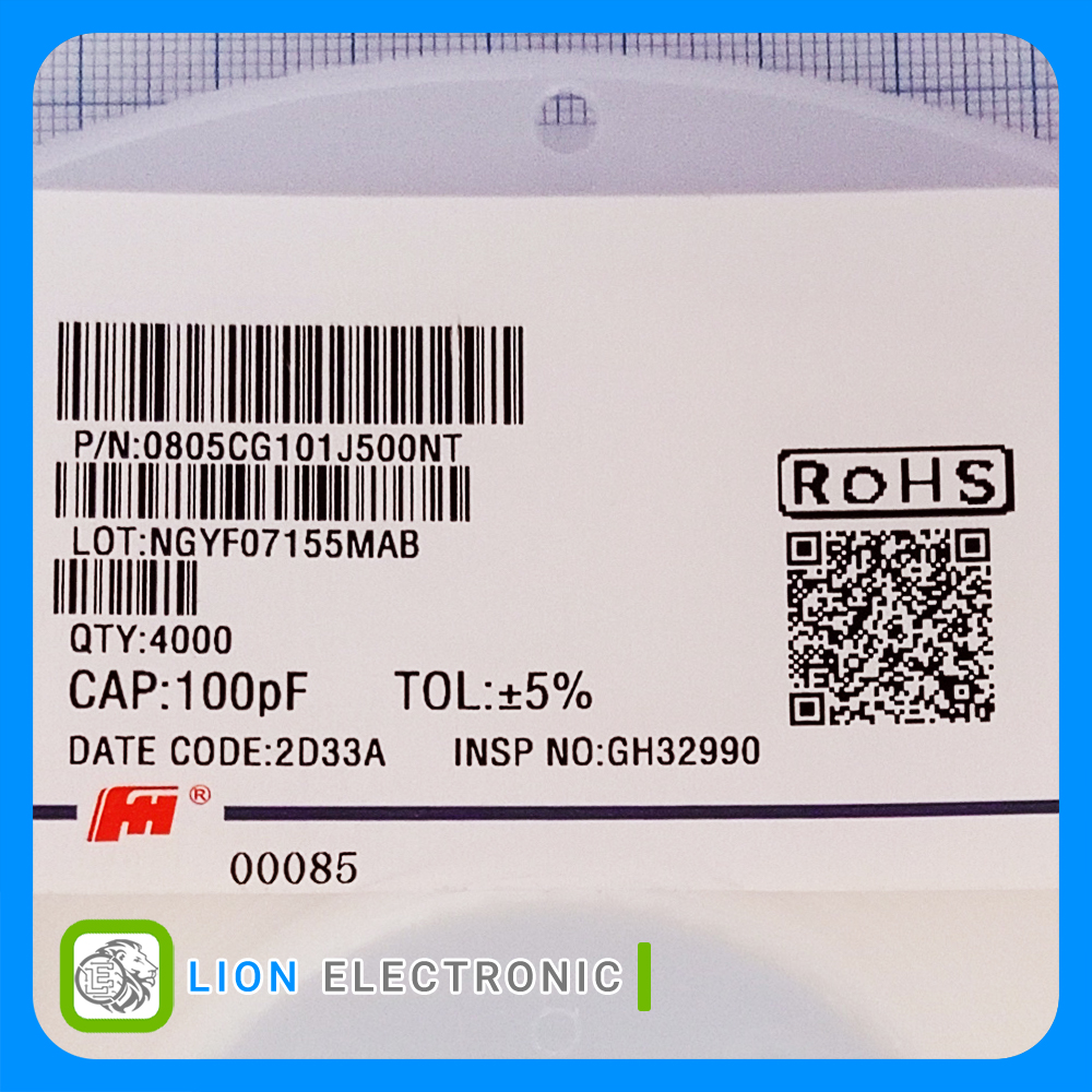 CAP0805 100pF 50V 5%