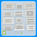  BGA RAM Reballing Stencil Set 12pcs